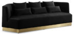Marquis 93" Velvet Upholstered Sofa
