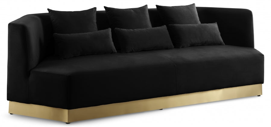 5169.jpg Marquis 93" Velvet Upholstered Sofa - Image 1