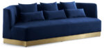 Marquis 93" Velvet Upholstered Sofa - Image 3