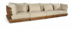Mirella 149.75" Water Resistant Fabric Upholstered 4pc. Outdoor Patio Modular Sofa - Image 2