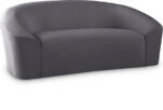 Riley 71" Velvet Upholstered Loveseat - Image 2