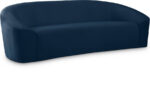 Riley 91" Velvet Upholstered Sofa - Image 3