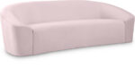 Riley 91" Velvet Upholstered Sofa - Image 7