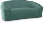 Riley 71" Velvet Upholstered Loveseat - Image 5