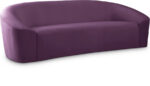 Riley 91" Velvet Upholstered Sofa - Image 4