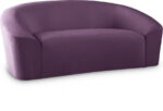 Riley 71" Velvet Upholstered Loveseat - Image 4