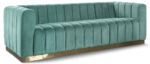 Marlon 86.5" Velvet Upholstered Sofa - Image 5