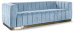 Marlon 86.5" Velvet Upholstered Sofa - Image 4