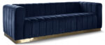 Marlon 86.5" Velvet Upholstered Sofa - Image 3