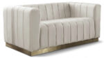 Marlon 62.5" Velvet Upholstered Loveseat - Image 6