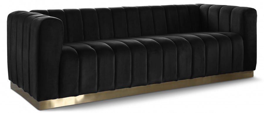5270.jpg Marlon 86.5" Velvet Upholstered Sofa - Image 1