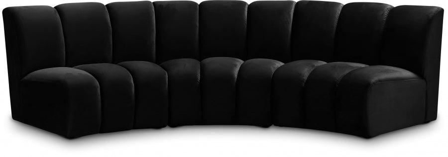 5316.jpg Infinity 119" Velvet Upholstered 3pc. Modular Sectional - Image 1