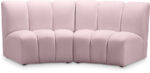 Infinity 83" Velvet Upholstered 2pc. Modular Sectional - Image 7