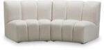 Infinity 83" Velvet Upholstered 2pc. Modular Sectional - Image 6