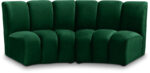 Infinity 83" Velvet Upholstered 2pc. Modular Sectional - Image 5