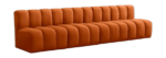 Arc 119" Velvet Upholstered 4pc. Modular Sectional - Image 8