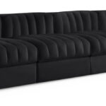 Rummi 116" Velvet Performance Fabric Upholstered 4pc. Modular Sofa