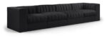 Rummi 126" Velvet Performance Fabric Upholstered 4pc. Modular Sofa