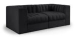 Rummi 68" Velvet Performance Fabric Upholstered 2pc. Modular Sofa