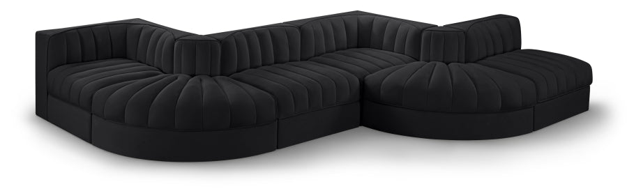 54599.jpg Rummi 175" Velvet Performance Fabric Upholstered 6pc. Modular Sectional - Image 1