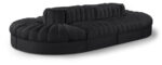 Rummi 156" Velvet Performance Fabric Upholstered 8pc. Modular Sectional