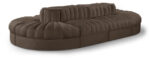 Rummi 156" Velvet Performance Fabric Upholstered 8pc. Modular Sectional - Image 4