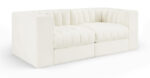 Rummi 68" Velvet Performance Fabric Upholstered 2pc. Modular Sofa - Image 3