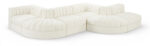 Rummi 175" Velvet Performance Fabric Upholstered 6pc. Modular Sectional - Image 3