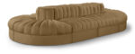 Rummi 156" Velvet Performance Fabric Upholstered 8pc. Modular Sectional - Image 6