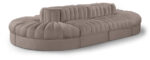 Rummi 156" Velvet Performance Fabric Upholstered 8pc. Modular Sectional - Image 5