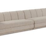 Modari 153.5" Fabric Upholstered 2pc. Modular Sofa