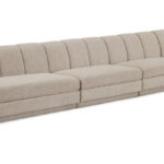 Modari 233.5" Fabric Upholstered 4pc. Modular Sofa