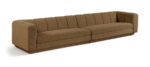 Modari 153.5" Fabric Upholstered 2pc. Modular Sofa - Image 3