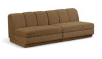 Modari 80" Fabric Upholstered 2pc. Armless Modular Sofa - Image 3