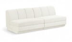 Modari 80" Fabric Upholstered 2pc. Armless Modular Sofa - Image 2
