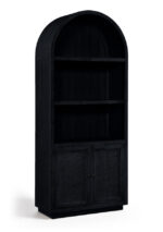 Botanical Natural Cane And Solid Wood Bookcase