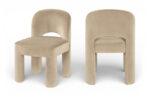 Celine Velvet Performance Fabric Upholstered Dining Chair - Image 2