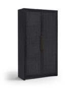 Vana Cane And Solid Wood Storage Cabinet
