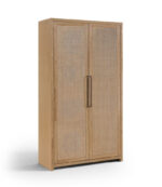 Vana Cane And Solid Wood Storage Cabinet - Image 2