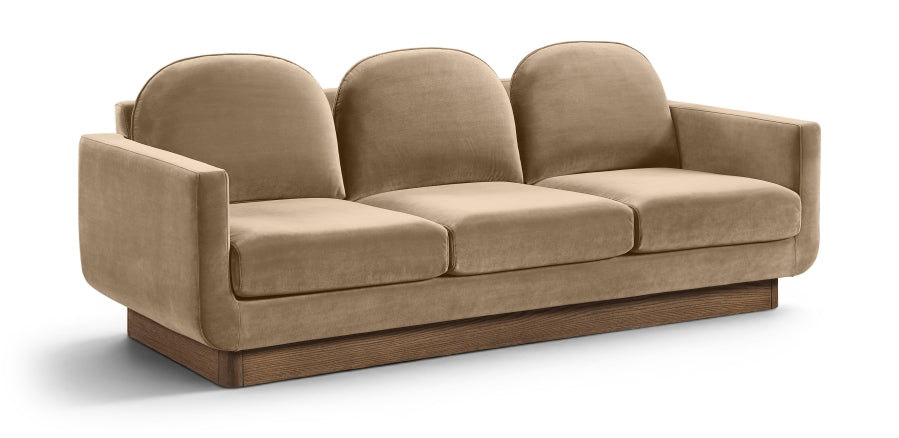 62270.jpg Diviento 89" Velvet Performance Fabric Upholstered Sofa - Image 1
