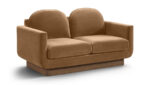 Diviento 63" Velvet Performance Fabric Upholstered Loveseat - Image 6