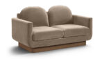 Diviento 63" Velvet Performance Fabric Upholstered Loveseat - Image 5