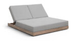 Solace Olefin Performance Fabric Outdoor Patio Double Chaise Lounge