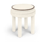 Velin Velvet Upholstered Ottoman - Image 4