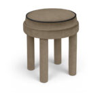 Velin Velvet Upholstered Ottoman - Image 6