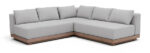 Solace 93.25" Olefin Performance Fabric 3pc. Modular Sectional