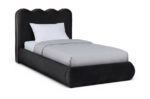 Tempo Velvet Upholstered Twin Bed - Image 3