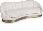 Shelly 91.5" Velvet Upholstered Sofa - Image 4