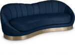 Shelly 91.5" Velvet Upholstered Sofa - Image 3