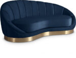 Shelly Velvet Upholstered Chaise - Image 3